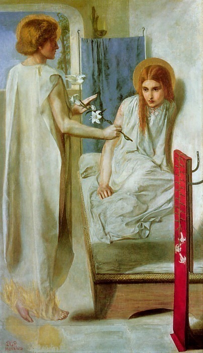 Annunciation, : Rossetti, Dante Gabriel (  )Rossetti, Dante Gabriel (  Gallerix.ru)