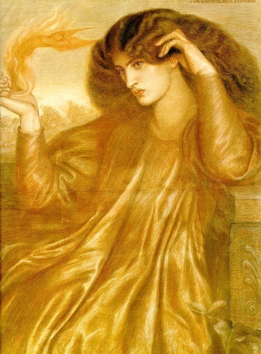 La Donna della Fiamma, : Rossetti, Dante Gabriel (  )Rossetti, Dante Gabriel (  Gallerix.ru)