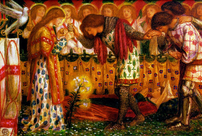 Sir Galahad, : Rossetti, Dante Gabriel (  )Rossetti, Dante Gabriel (  Gallerix.ru)