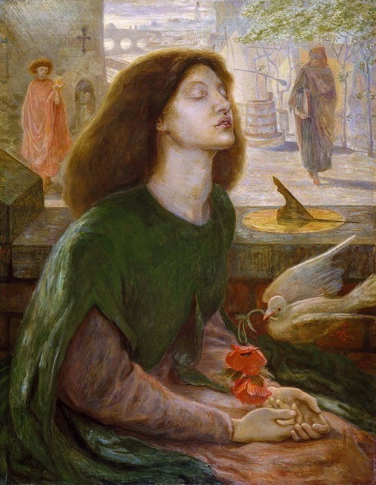 Rossetti Beata Beatrix 1877, : Rossetti, Dante Gabriel (  )Rossetti, Dante Gabriel (  Gallerix.ru)