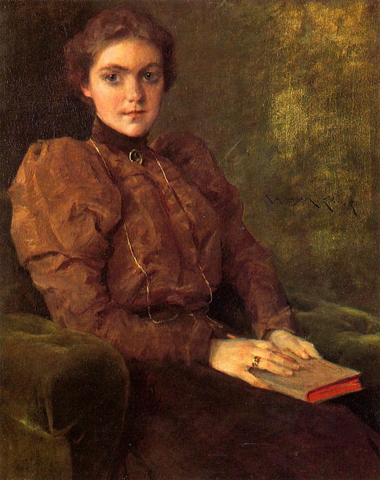   : Chase William Merritt A Lady in Brown, : Chase, William Merrit