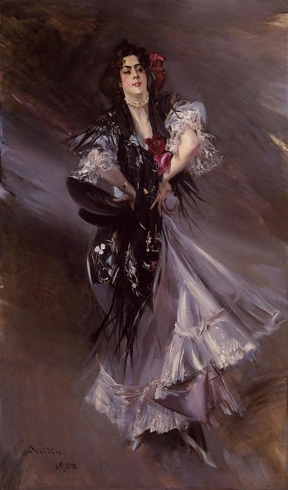 Boldini Giovanni Portrait of Anita de la Ferie -The Spanish Dancer-.  Boldini