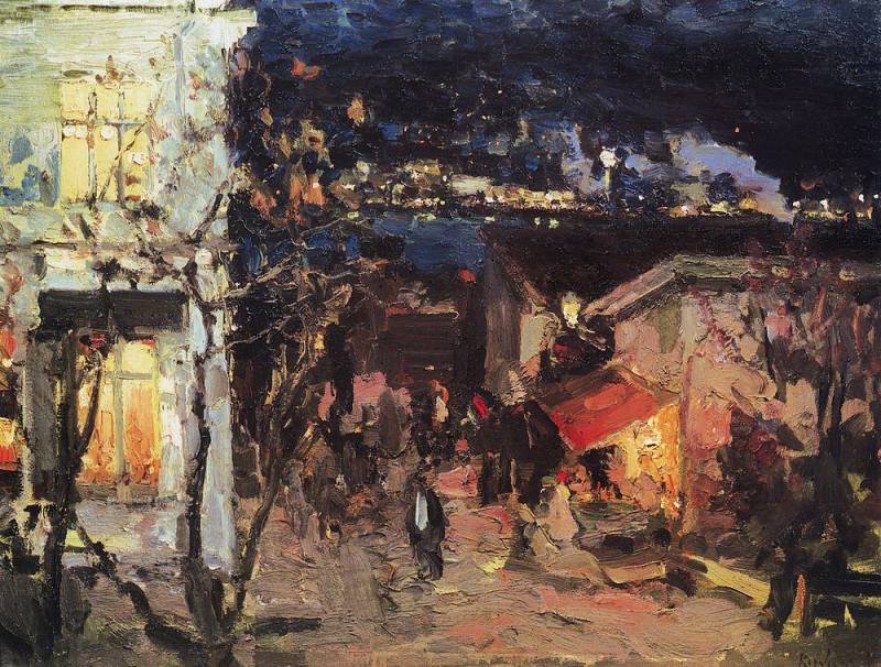 Коровин Константин Алексеевич (1861-1939) - Ялта ночью. 1905