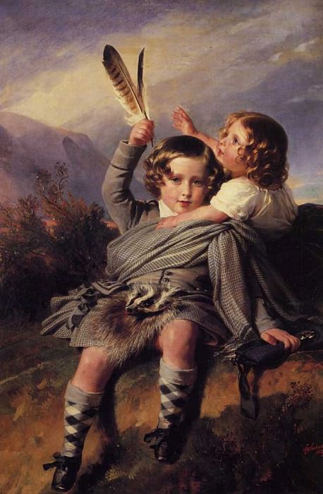 Франц Ксавьер Винтерхальтер - Winterhalter Franz Xavier Prince Alfred and Princess Helena 1849