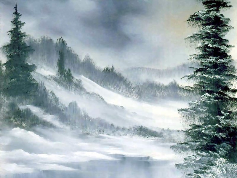 ��� ���� - bob ross csg036 grey winter