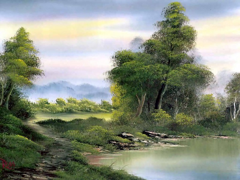 ��� ���� - bob ross csg028 secluded lake