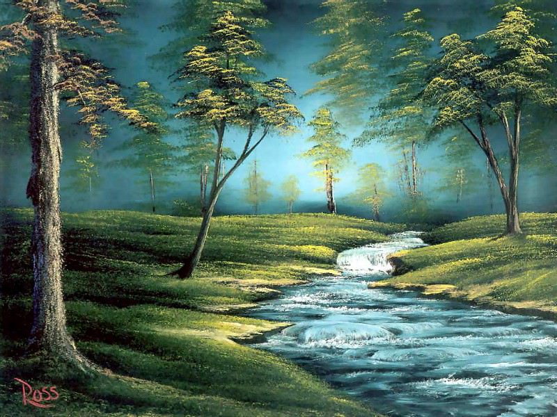 ��� ���� - bob ross csg020 bubbling brook