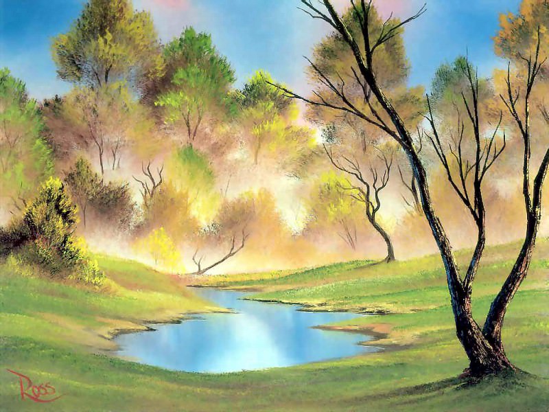 ��� ���� - bob ross csg018 quiet pond