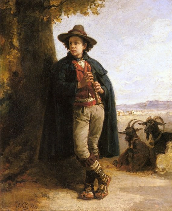 Изображение в архиве: Pils Isidore Alexandre Augustin The Shepherd Boy, Автор: Pils, Isidore