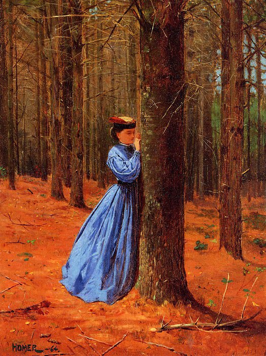 ������� ����� - The Initials. 1864, oil on canvas, (Private collection)
