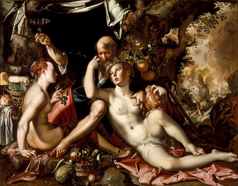 LACMA (Лос-Анжелес) - Joachim Antonisz Wtewael - Lot and His Daughters