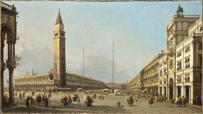 LACMA (Лос-Анжелес) - called Canaletto Antonio Canal - Piazza San Marco Looking South and West
