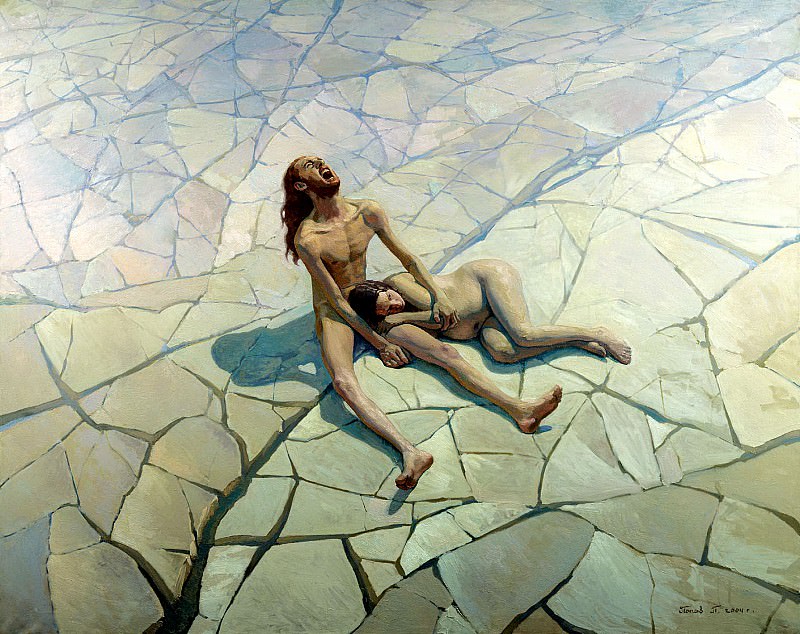 Pavel Popov - Adam and Eve. Paradise Lost. 900 Classic russian paintings