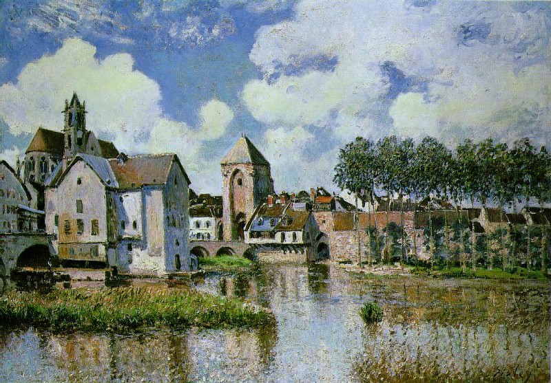 Sisley Moret-sur-Loing, 1891, 65x92 cm, Galerie H. Odermatt-.  