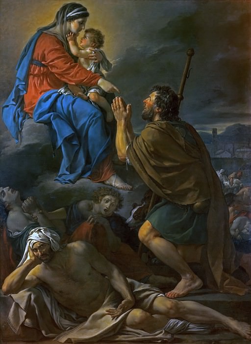 DAVID Jacques Louis St Roch Asking the Virgin Mary to Heal Victims of the Plague, : David, Jacques-Louis