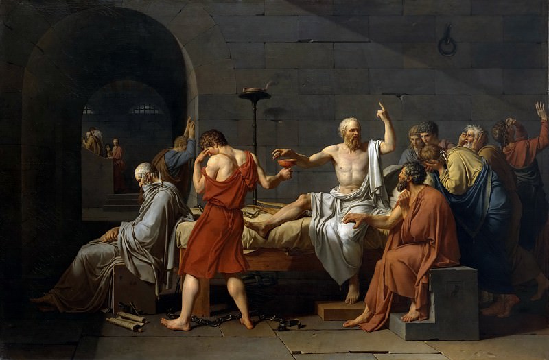    -   [The Death of Socrates] 1787, Metropolitan Museum New York, : David, Jacques-Louis