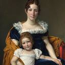 DAVID Jacques Louis Portrait of the Comtesse Vilain XIIII and her Daughter, : David, Jacques-Louis