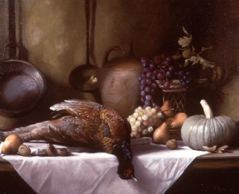 Still Life with Pheasant and a Basket of Fruit, : Hyde, Maureen ( Hyde)