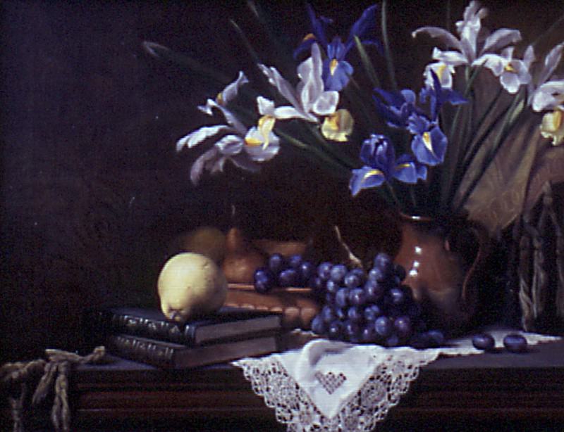 Still Life with Irises and Grapes, : Hyde, Maureen ( Hyde)