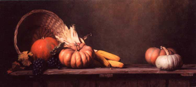 Hyde Still Life with Pumpkins and Corn, : Hyde, Maureen ( Hyde)