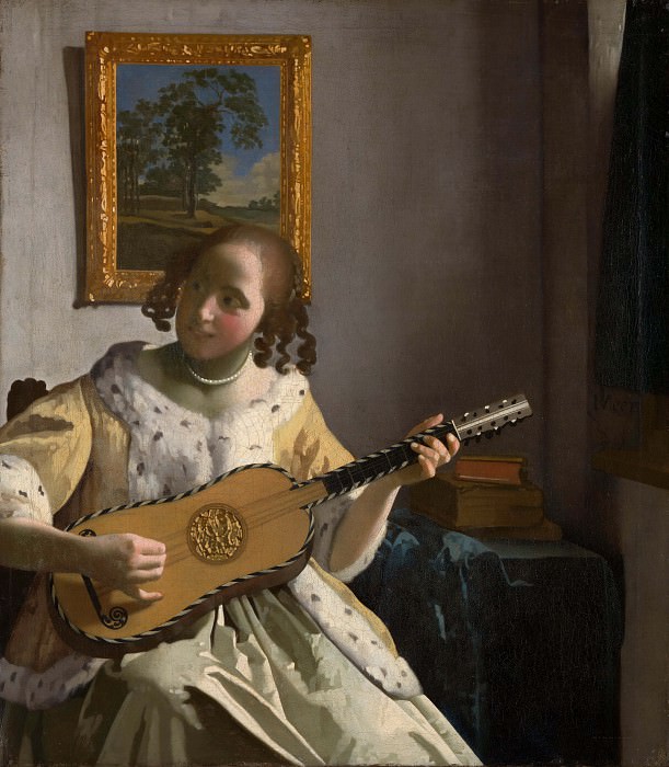   : Vermeer The guitar player, ca 1672, 53x46.3 cm, Kenwood, Eng, : Vermeer, Johannes