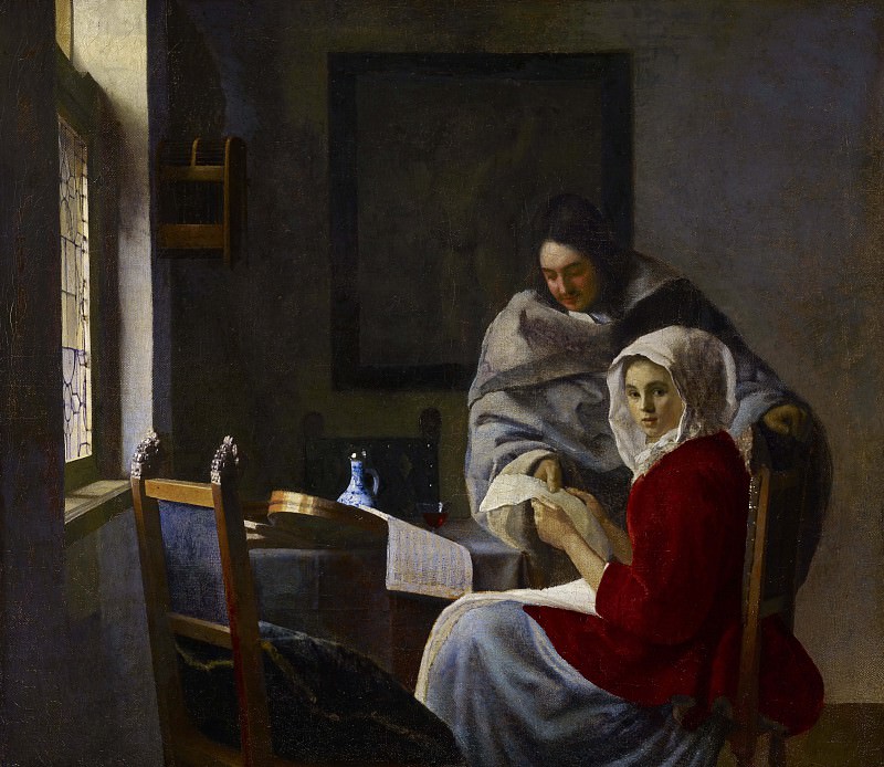   : Vermeer The art of painting, ca 1666-1673, 130x110 cm, Kuns, : Vermeer, Johannes