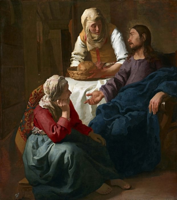   : Vermeer Johannes Christ in the house of Martha and Maria Sun, : Vermeer, Johannes