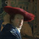   : Girl with a Red Hat, : Vermeer, Johannes