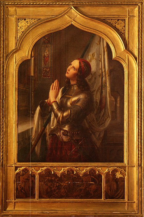 Stilke Hermann Anton Joan Of Arc In Prayer. ����� ������ Stilke