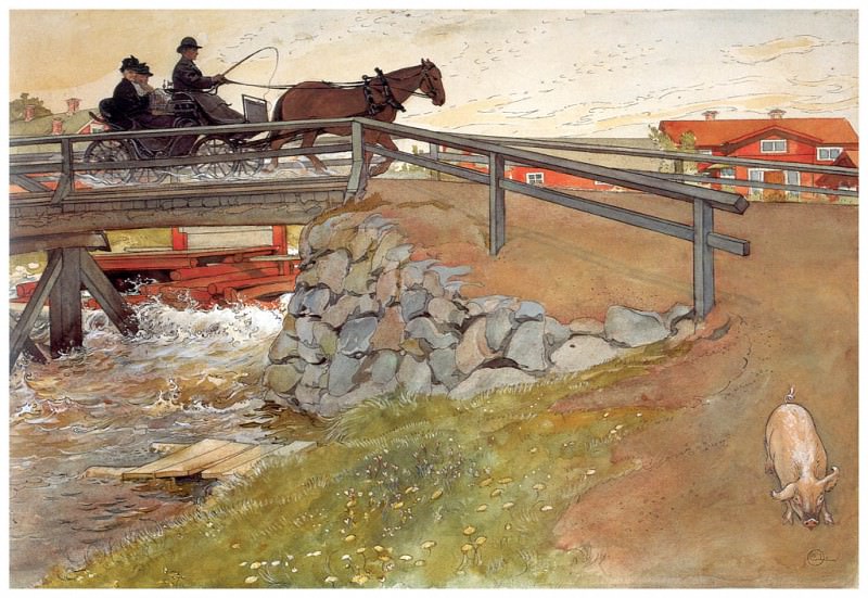   : ls Larsson2 20 El puente 1894-96, : Larsson, Carl