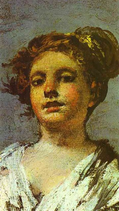 Francisco de Goya - Girl with a Jug. (Aguadora), Artist: Goya y Lucientes, Francisco De
