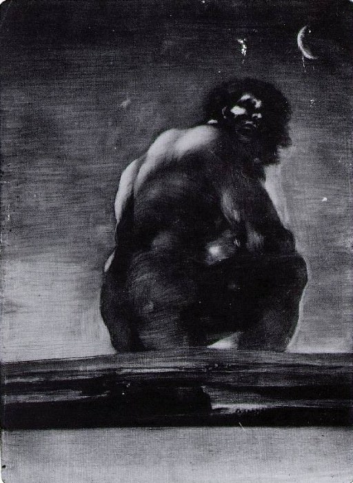 Goya The giant, 1818, Aquatint with burnishing (first state), Artist: Goya y Lucientes, Francisco De