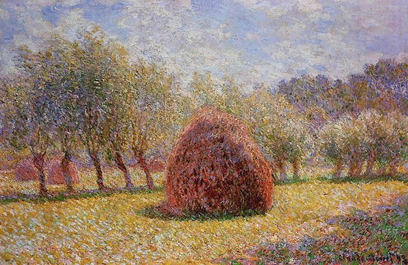   - Monet  -   - Haystacks at Giverny, 1895