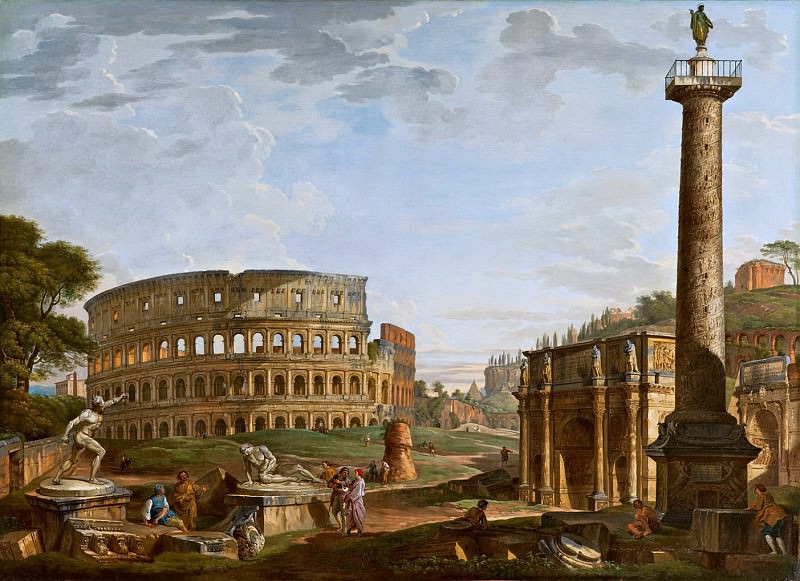    - Capriccio with a view of the Colosseum and the Arch of Constantine