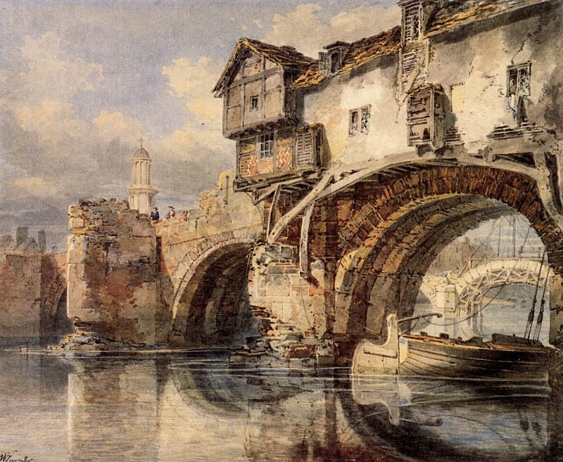 Джозеф Уильям Мэллорд Тернер - Turner Joseph Mallord William Welsh Bridge at Shrewsbury