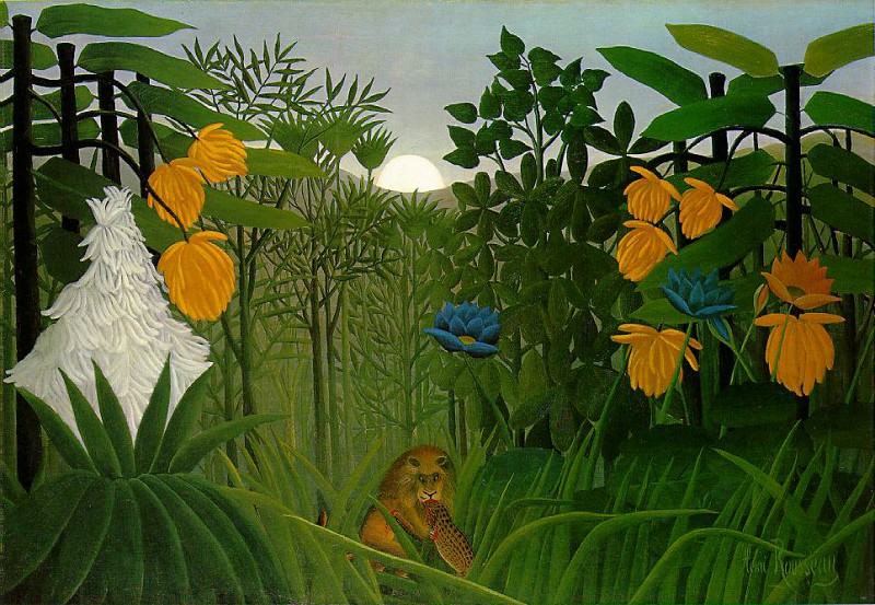 Archived image: Rousseau,H. The repast of the lion, 1907, 113.7x160 cm, The , Artist: Rousseau, Henri