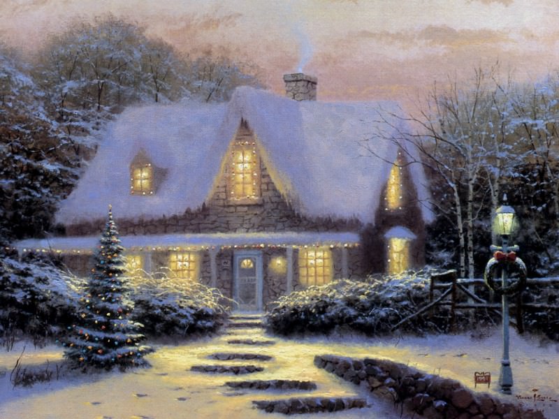   : JLM-Thomas Kinkade-Christmas Eve 1991, : Kinkade, Thomas
