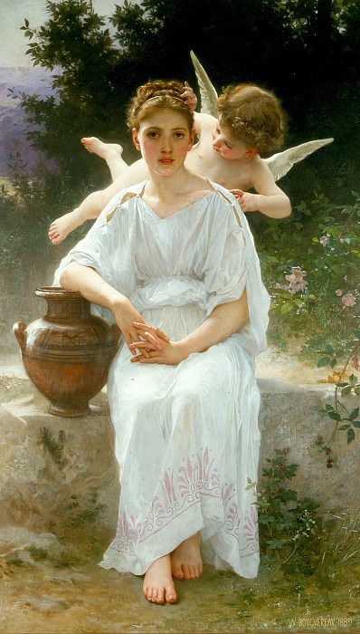 ����������� � ������: bs- Adolphe William Bouguereau- Young Love, �����: Bouguereau, Adolphe William