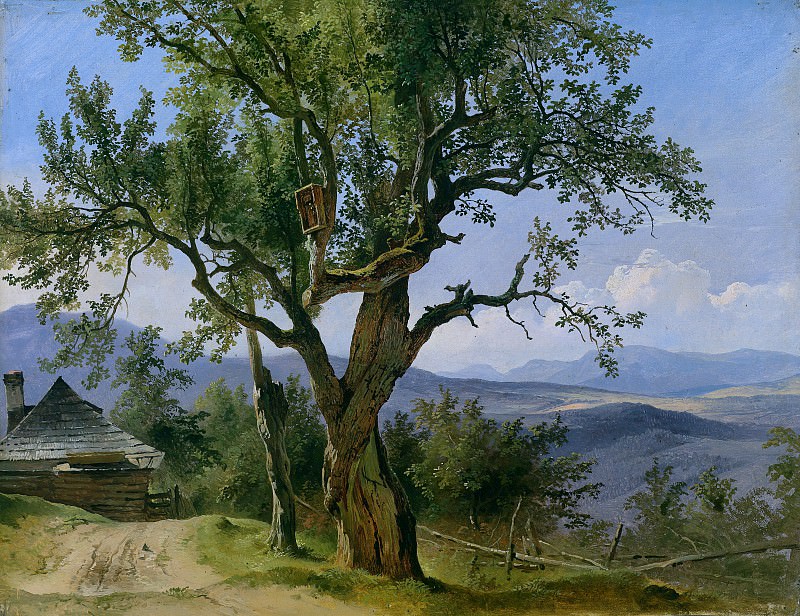 ������� Gauermann - Old Tree with Devotional Image