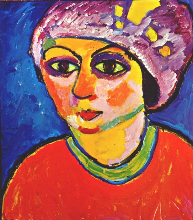 jawlensky the violet turban 1911. Jawlensky, Alexej