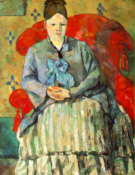   : CeZANNE HORTENSE FIQUET IN A STRIPED SKIRT,1877-78, MUSEUM O, : Cezanne, Paul
