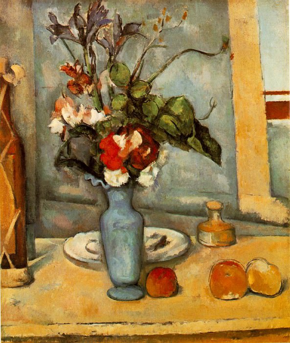   : CeZANNE THE BLUE VASE,1883-87, MUSEE DORSAY, PARIS, : Cezanne, Paul