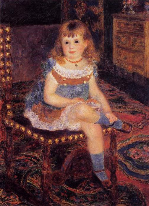 Georgette Charpentier Seated  -  1876. Пьер Огюст Ренуар - Pierre-Auguste Renoir (1841-1919)