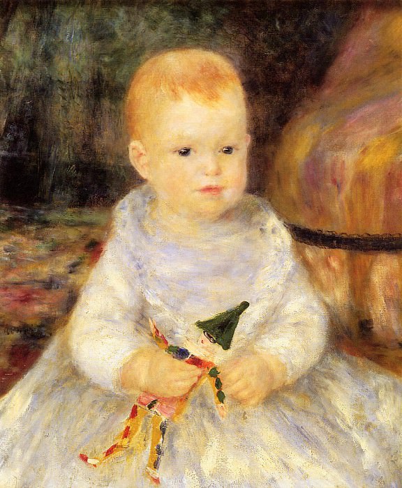 Child with Punch Doll (also known as Pierre de la Pommeraye)    -    1874 -  1875. Пьер Огюст Ренуар - Pierre-Auguste Renoir (1841-1919)