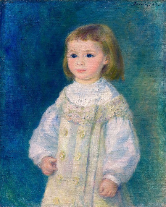Child in a White Dress (also known as Lucie Berard)    -   1883. Пьер Огюст Ренуар - Pierre-Auguste Renoir (1841-1919)
