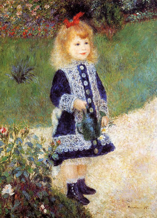 Girl with a Watering Can  -  1876. Пьер Огюст Ренуар - Pierre-Auguste Renoir (1841-1919)