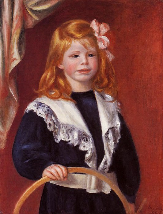 Portrait of Jean Renoir (also known as Child with a Hoop)  -  1898. Пьер Огюст Ренуар - Pierre-Auguste Renoir (1841-1919)