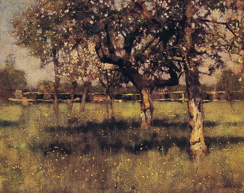 An orchard in May, : Claussen, George ( )