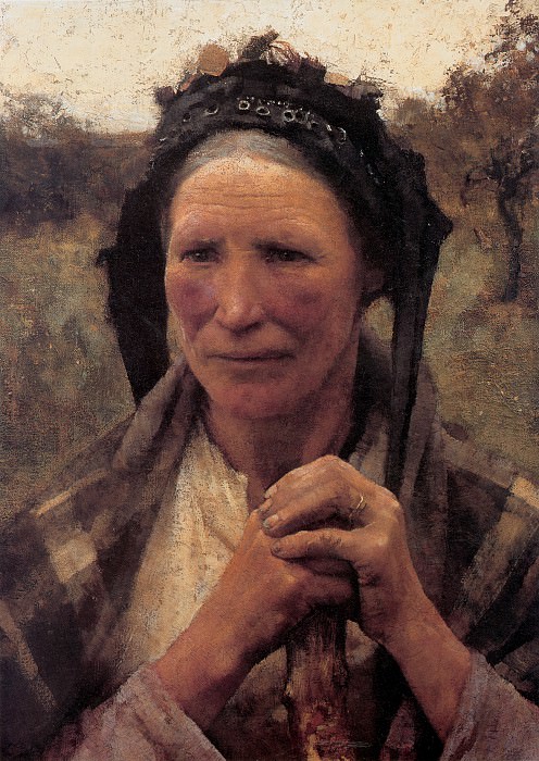 Clausen Head of a Peasant Woman, : Claussen, George ( )