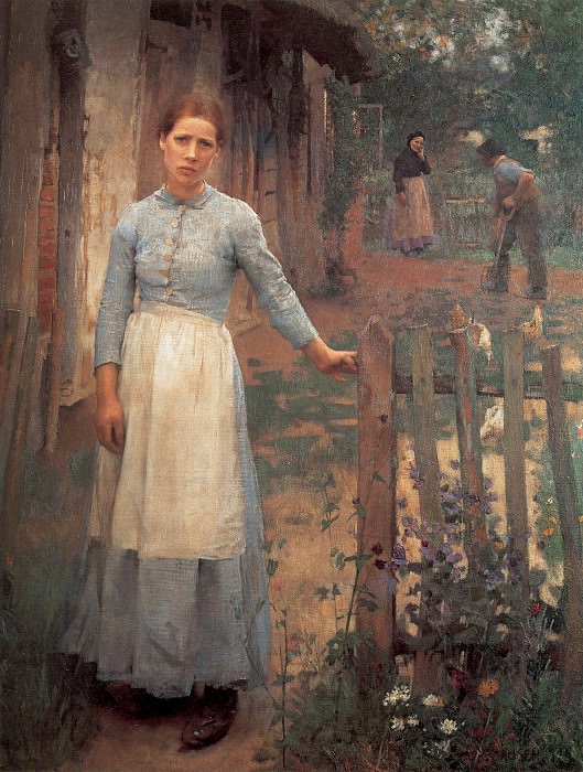 Clausen The Girl at the Gate, : Claussen, George ( )